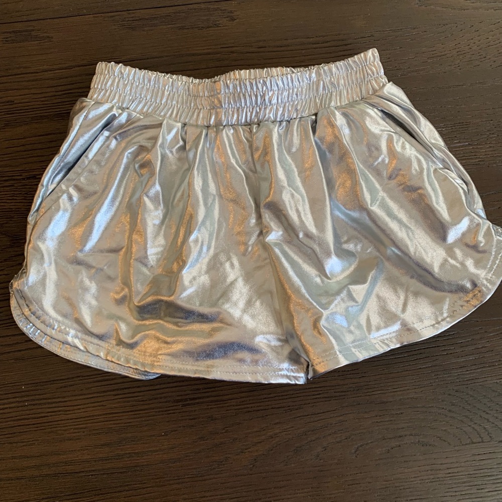 silver shorts